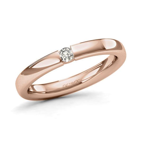 Memoire/Diamantring in Rotgold 585 mit zus. 0,08 ct. Brillant tw, si von acredo - A-127N5Q-R5-9QZ56Z Memoire/Diamantring in Rotgold 585 mit zus. 0,08 ct. Brillant tw, si von acredo - A-127N5Q-R5-9QZ56Z