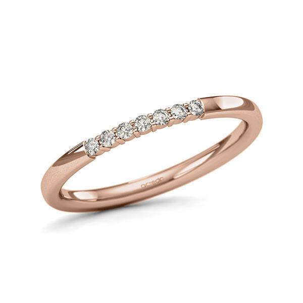 Memoire/Diamantring in Rotgold 585 mit zus. 0,105 ct. Brillant tw, si von acredo - A-11QETG-R5-1T68WPZ Memoire/Diamantring in Rotgold 585 mit zus. 0,105 ct. Brillant tw, si von acredo - A-11QETG-R5-1T68WPZ
