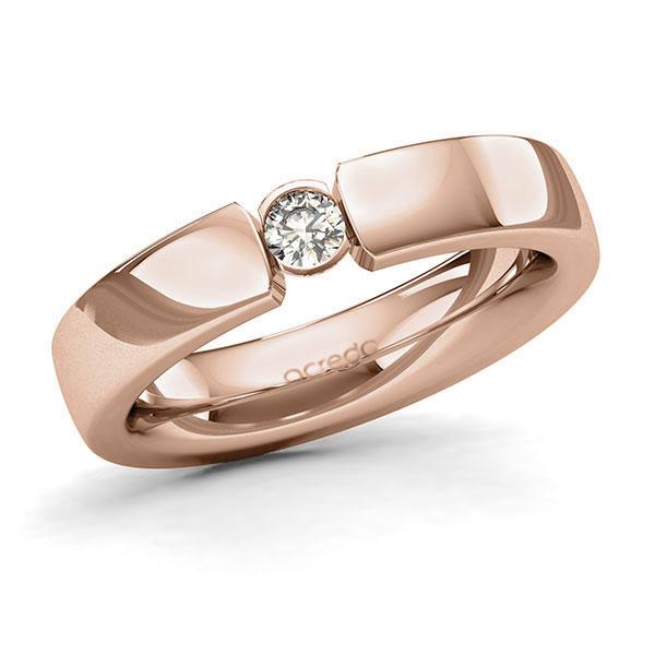 Memoire/Diamantring in Rotgold 585 mit zus. 0,15 ct. Brillant tw, si von acredo - A-128XG5-R5-2LGJ1Z Memoire/Diamantring in Rotgold 585 mit zus. 0,15 ct. Brillant tw, si von acredo - A-128XG5-R5-2LGJ1Z