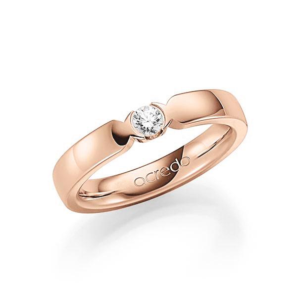 Memoire/Diamantring in Rotgold 585 mit zus. 0,15 ct. Brillant tw, vs von acredo - A-7J0D6-R5-2LH73Z Memoire/Diamantring in Rotgold 585 mit zus. 0,15 ct. Brillant tw, vs von acredo - A-7J0D6-R5-2LH73Z