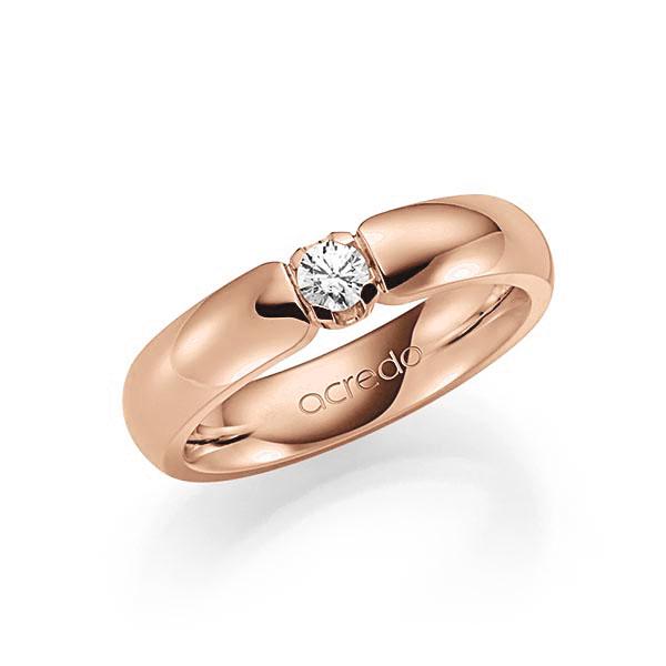 Memoire/Diamantring in Rotgold 585 mit zus. 0,15 ct. Brillant tw, vs von acredo - A-7X161-R5-1TXE9Z Memoire/Diamantring in Rotgold 585 mit zus. 0,15 ct. Brillant tw, vs von acredo - A-7X161-R5-1TXE9Z