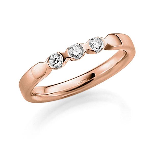 Memoire/Diamantring in Rotgold 585 mit zus. 0,18 ct. Brillant tw, vs von acredo - A-3RZ5Y-R5-3FTXTZ Memoire/Diamantring in Rotgold 585 mit zus. 0,18 ct. Brillant tw, vs von acredo - A-3RZ5Y-R5-3FTXTZ