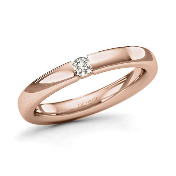 Memoire/Diamantring in Rotgold 585 mit zus. 0,1 ct. Brillant tw, si von acredo - A-127N5S-R5-95RL6Z Memoire/Diamantring in Rotgold 585 mit zus. 0,1 ct. Brillant tw, si von acredo - A-127N5S-R5-95RL6Z