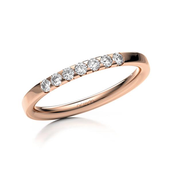 Memoire/Diamantring in Rotgold 585 mit zus. 0,21 ct. Brillant tw, si von acredo - A-11MIHE-R5-3GYAPZ Memoire/Diamantring in Rotgold 585 mit zus. 0,21 ct. Brillant tw, si von acredo - A-11MIHE-R5-3GYAPZ
