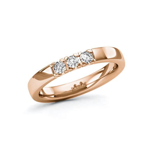 Memoire/Diamantring in Rotgold 585 mit zus. 0,21 ct. Brillant tw, si von Steinberg - Q-11QR2G-R5-1U0J1SZ Memoire/Diamantring in Rotgold 585 mit zus. 0,21 ct. Brillant tw, si von Steinberg - Q-11QR2G-R5-1U0J1SZ
