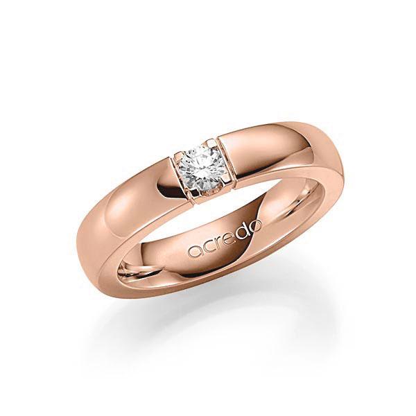 Memoire/Diamantring in Rotgold 585 mit zus. 0,2 ct. Brillant tw, vs von acredo - A-7WWSL-R5-1TXECZ Memoire/Diamantring in Rotgold 585 mit zus. 0,2 ct. Brillant tw, vs von acredo - A-7WWSL-R5-1TXECZ