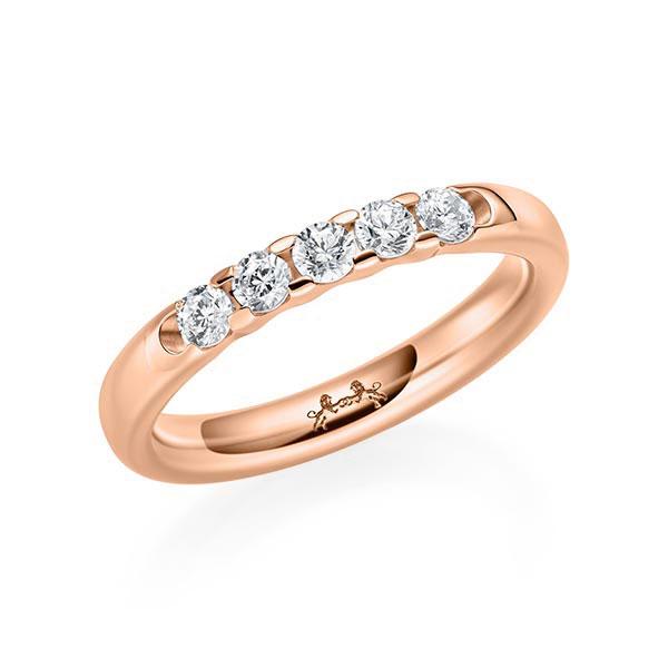 Memoire/Diamantring in Rotgold 585 mit zus. 0,35 ct. Brillant tw, si von Steinberg - Q-11P242-R5-1U0KX6Z Memoire/Diamantring in Rotgold 585 mit zus. 0,35 ct. Brillant tw, si von Steinberg - Q-11P242-R5-1U0KX6Z