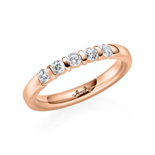 Memoire/Diamantring in Rotgold 585 mit zus. 0,35 ct. Brillant tw, si von Steinberg - Q-11P2LW-R5-1U0K5UZ Memoire/Diamantring in Rotgold 585 mit zus. 0,35 ct. Brillant tw, si von Steinberg - Q-11P2LW-R5-1U0K5UZ