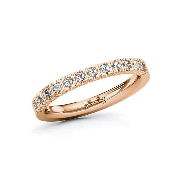 Memoire/Diamantring in Rotgold 585 mit zus. 0,36 ct. Prinzess-Diamant tw, si von Steinberg - Q-ZYCR8-R5-1R7ELRZ Memoire/Diamantring in Rotgold 585 mit zus. 0,36 ct. Prinzess-Diamant tw, si von Steinberg - Q-ZYCR8-R5-1R7ELRZ