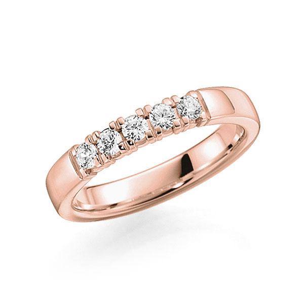 Memoire/Diamantring in Rotgold 585 mit zus. 0,3 ct. Brillant tw, vs von acredo - A-7INN6-R5-2LGKJZ Memoire/Diamantring in Rotgold 585 mit zus. 0,3 ct. Brillant tw, vs von acredo - A-7INN6-R5-2LGKJZ