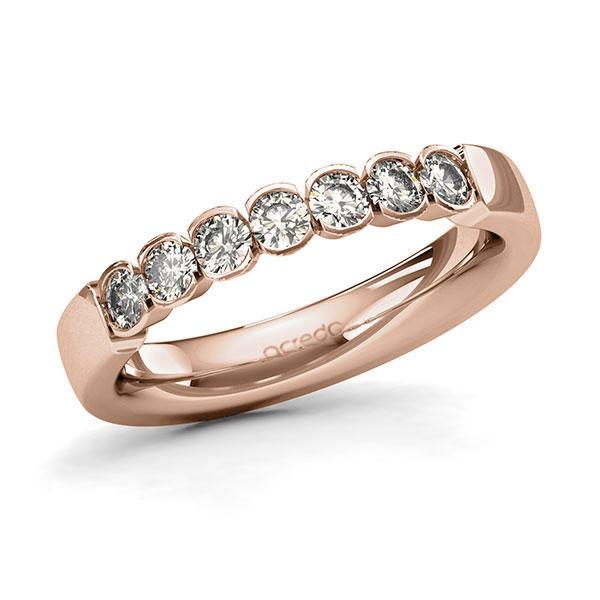 Memoire/Diamantring in Rotgold 585 mit zus. 0,56 ct. Brillant tw, si von acredo - A-128XIV-R5-9T99RZ Memoire/Diamantring in Rotgold 585 mit zus. 0,56 ct. Brillant tw, si von acredo - A-128XIV-R5-9T99RZ
