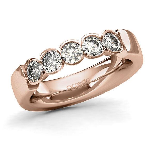 Memoire/Diamantring in Rotgold 585 mit zus. 1 ct. Brillant tw, si von acredo - A-128XIQ-R5-1C8ZK6Z Memoire/Diamantring in Rotgold 585 mit zus. 1 ct. Brillant tw, si von acredo - A-128XIQ-R5-1C8ZK6Z