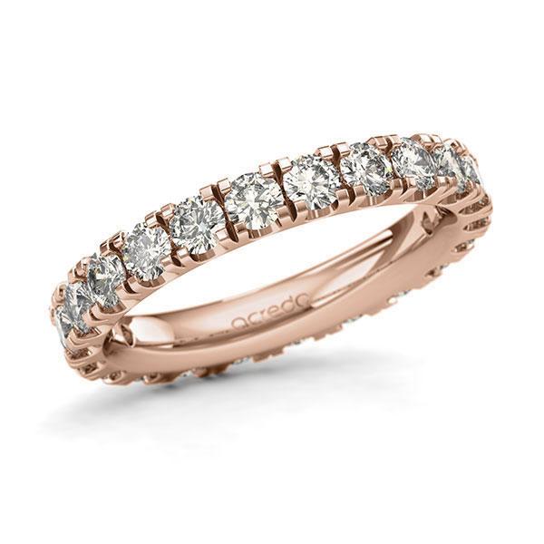 Memoire/Diamantring in Rotgold 585 vollausgefasst mit zus. 2,2 ct. Brillant tw, si von acredo - A-12857Y-R5-1UU2SWZ Memoire/Diamantring in Rotgold 585 vollausgefasst mit zus. 2,2 ct. Brillant tw, si von acredo - A-12857Y-R5-1UU2SWZ
