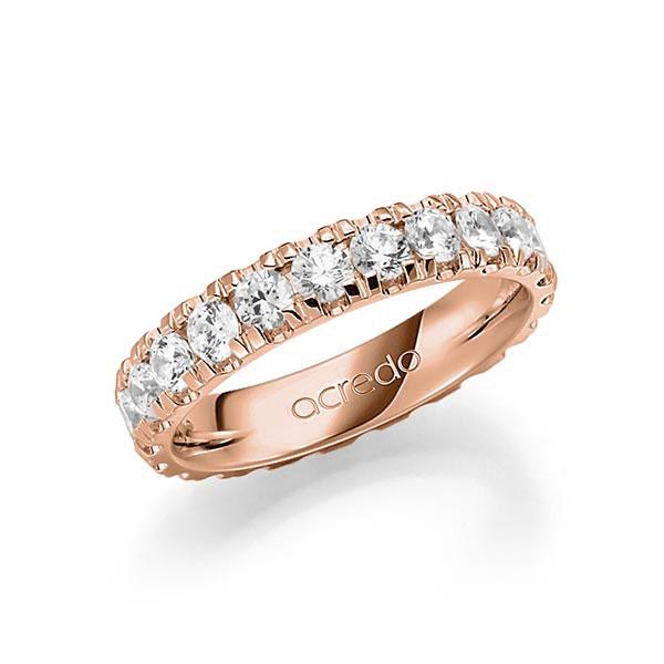 Memoire/Diamantring in Rotgold 585 vollausgefasst mit zus. 2,2 ct. Brillant tw, vs von acredo - A-7X1J6-R5-BJVX1Z Memoire/Diamantring in Rotgold 585 vollausgefasst mit zus. 2,2 ct. Brillant tw, vs von acredo - A-7X1J6-R5-BJVX1Z