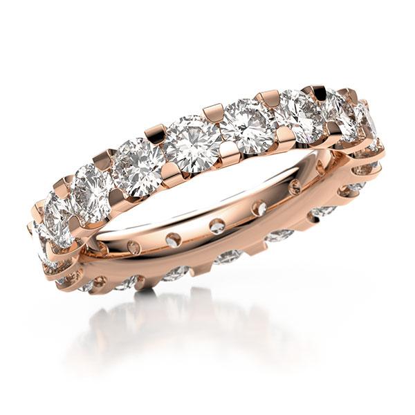 Memoire/Diamantring in Rotgold 585 vollausgefasst mit zus. 4,14 ct. Brillant tw, vs von acredo - A-10LAKM-R5-2LGFRZ Memoire/Diamantring in Rotgold 585 vollausgefasst mit zus. 4,14 ct. Brillant tw, vs von acredo - A-10LAKM-R5-2LGFRZ