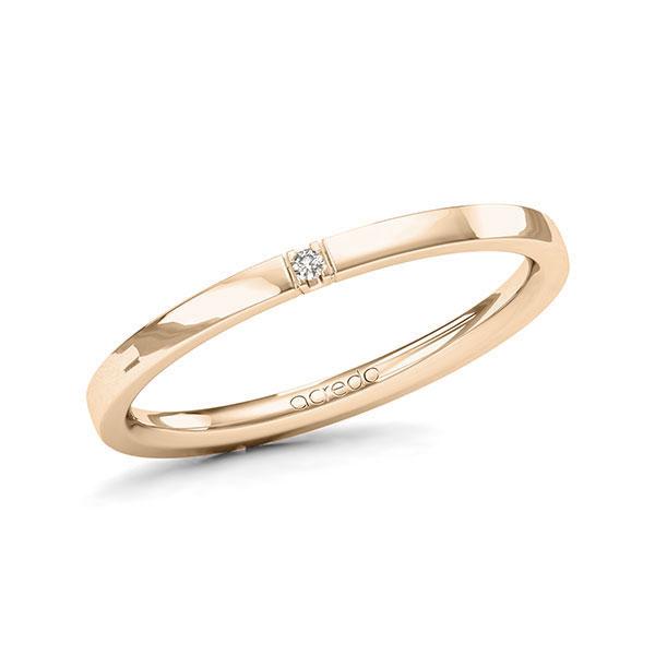 Memoire/Diamantring in Signature Gold 585 mit zus. 0,01 ct. Brillant tw, vs von acredo - A-7IMRR-X5-1T5X7WZ Memoire/Diamantring in Signature Gold 585 mit zus. 0,01 ct. Brillant tw, vs von acredo - A-7IMRR-X5-1T5X7WZ