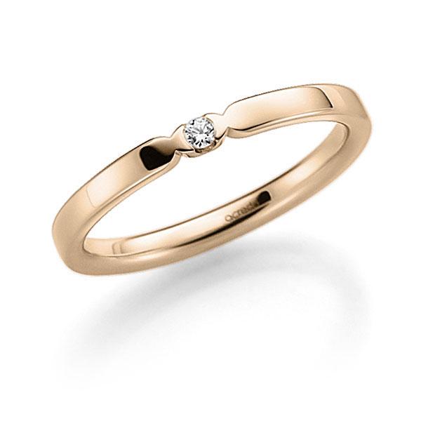 Memoire/Diamantring in Signature Gold 585 mit zus. 0,02 ct. Brillant tw, vs von acredo - A-7XY3G-X5-9TKVRZ Memoire/Diamantring in Signature Gold 585 mit zus. 0,02 ct. Brillant tw, vs von acredo - A-7XY3G-X5-9TKVRZ