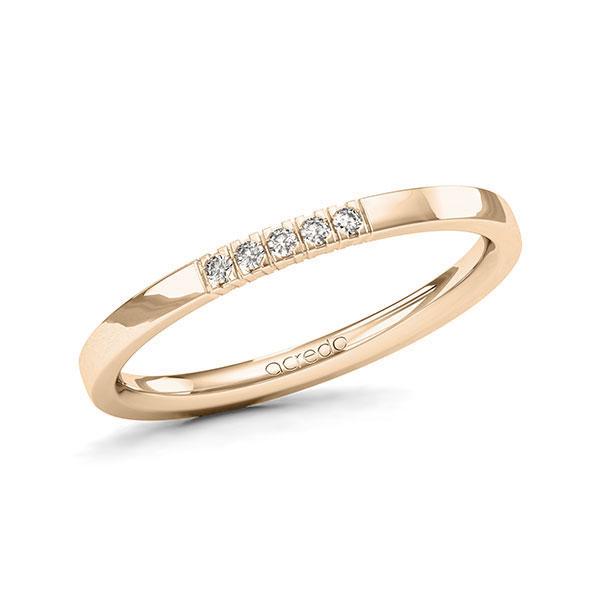 Memoire/Diamantring in Signature Gold 585 mit zus. 0,05 ct. Brillant tw, vs von acredo - A-13C9M8-X5-1T5X7UZ Memoire/Diamantring in Signature Gold 585 mit zus. 0,05 ct. Brillant tw, vs von acredo - A-13C9M8-X5-1T5X7UZ