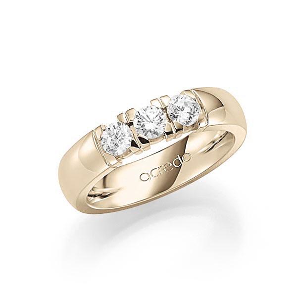 Memoire/Diamantring in Signature Gold 585 mit zus. 0,75 ct. Brillant tw, vs von acredo - A-7IQ8B-X5-1BYY41Z Memoire/Diamantring in Signature Gold 585 mit zus. 0,75 ct. Brillant tw, vs von acredo - A-7IQ8B-X5-1BYY41Z
