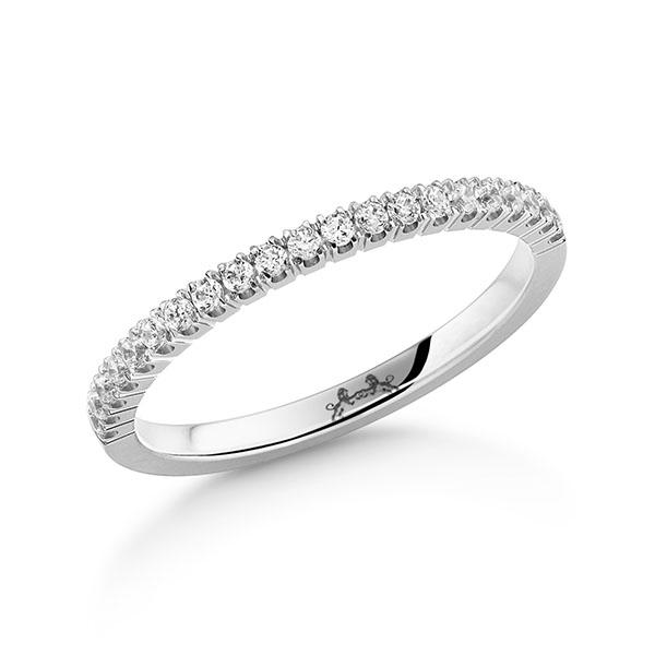 Memoire/Diamantring in Weißgold 585 halbausgefasst mit zus. 0,21 ct. Brillant tw, si von Steinberg - Q-11QQMI-W5-1U0LDUZ Memoire/Diamantring in Weißgold 585 halbausgefasst mit zus. 0,21 ct. Brillant tw, si von Steinberg - Q-11QQMI-W5-1U0LDUZ