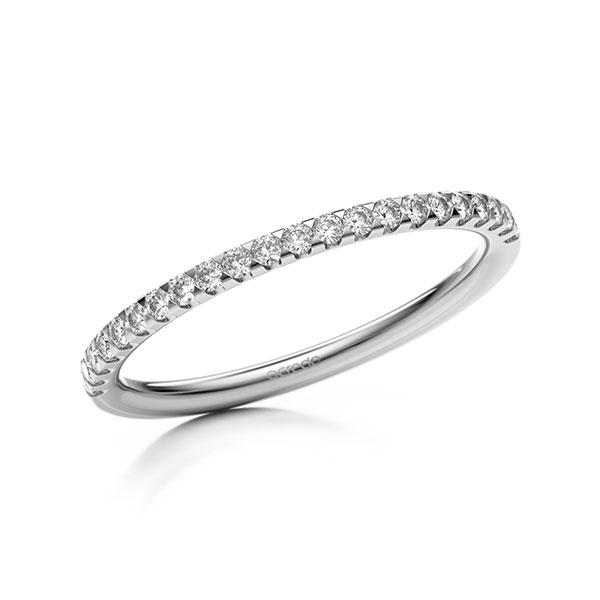 Memoire/Diamantring in Weißgold 585 halbausgefasst mit zus. 0,22 ct. Brillant tw, si von acredo - A-1110G0-W5-1SYRISZ Memoire/Diamantring in Weißgold 585 halbausgefasst mit zus. 0,22 ct. Brillant tw, si von acredo - A-1110G0-W5-1SYRISZ