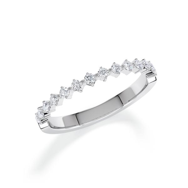 Memoire/Diamantring in Weißgold 585 halbausgefasst mit zus. 0,26 ct. Brillant tw, si von Steinberg - Q-14LLHK-W5-1U2727Z Memoire/Diamantring in Weißgold 585 halbausgefasst mit zus. 0,26 ct. Brillant tw, si von Steinberg - Q-14LLHK-W5-1U2727Z
