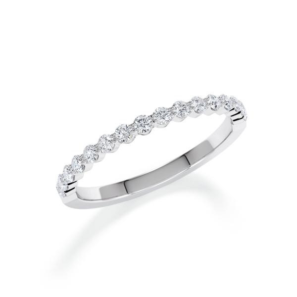 Memoire/Diamantring in Weißgold 585 halbausgefasst mit zus. 0,3 ct. Brillant tw, si von Steinberg - Q-14LK0U-W5-1U0KTBZ Memoire/Diamantring in Weißgold 585 halbausgefasst mit zus. 0,3 ct. Brillant tw, si von Steinberg - Q-14LK0U-W5-1U0KTBZ