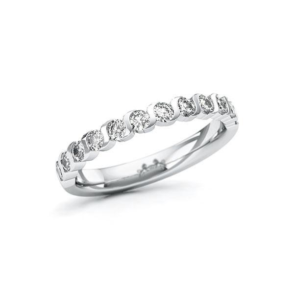 Memoire/Diamantring in Weissgold 585 halbausgefasst mit zus. 0,6 ct. Brillant tw, si von Steinberg - Q-11QRCZ-W5-1U0LDWZ Memoire/Diamantring in Weissgold 585 halbausgefasst mit zus. 0,6 ct. Brillant tw, si von Steinberg - Q-11QRCZ-W5-1U0LDWZ