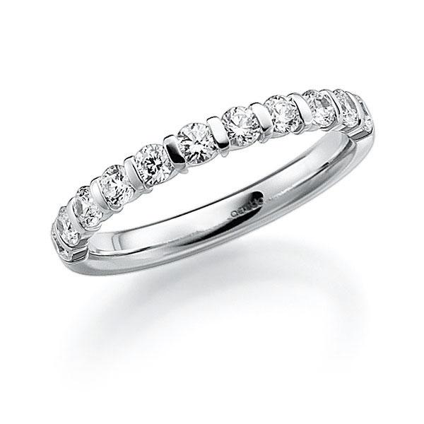 Memoire/Diamantring in Weißgold 585 halbausgefasst mit zus. 0,88 ct. Brillant tw, vs von acredo - A-7X831-W5-9TPEGZ Memoire/Diamantring in Weißgold 585 halbausgefasst mit zus. 0,88 ct. Brillant tw, vs von acredo - A-7X831-W5-9TPEGZ