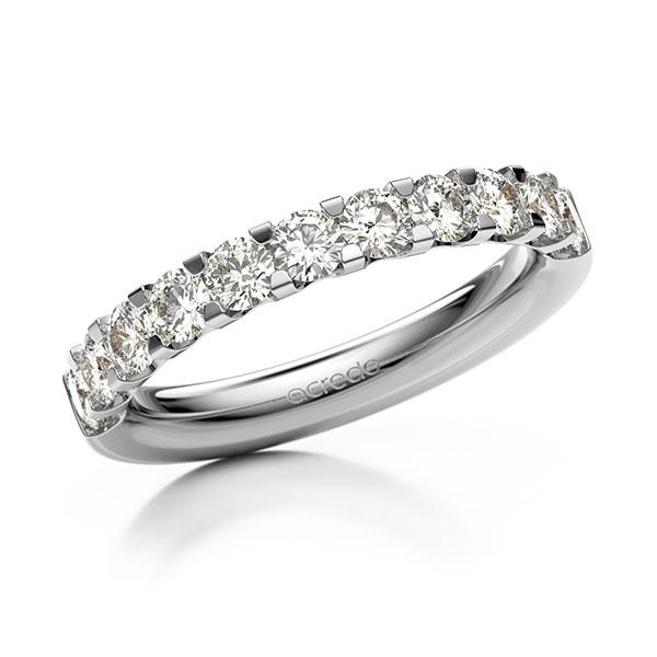 Memoire/Diamantring in Weißgold 585 halbausgefasst mit zus. 1,1 ct. Brillant tw, vs von acredo - A-12EXDK-W5-95PK1Z Memoire/Diamantring in Weißgold 585 halbausgefasst mit zus. 1,1 ct. Brillant tw, vs von acredo - A-12EXDK-W5-95PK1Z
