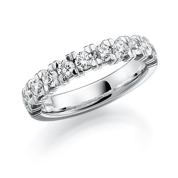 Memoire/Diamantring in Weißgold 585 halbausgefasst mit zus. 1,1 ct. Brillant tw, vs von acredo - A-T0PE1-W5-95PK1Z Memoire/Diamantring in Weißgold 585 halbausgefasst mit zus. 1,1 ct. Brillant tw, vs von acredo - A-T0PE1-W5-95PK1Z