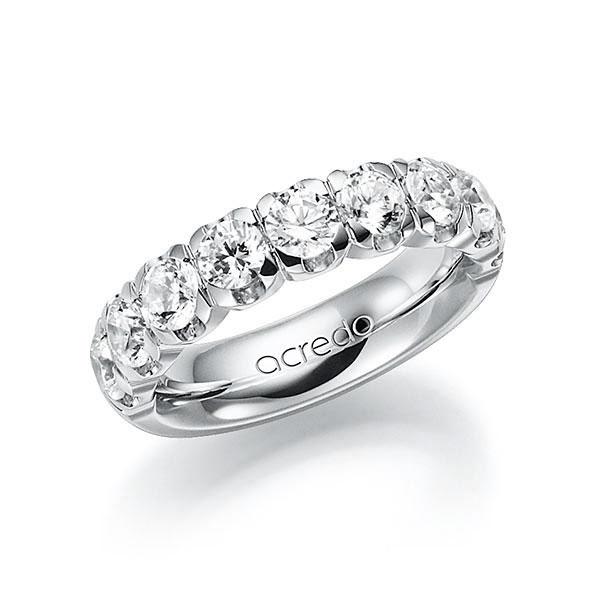 Memoire/Diamantring in Weißgold 585 halbausgefasst mit zus. 2,25 ct. Brillant tw, vs von acredo - A-7X1B6-W5-1C8SALZ Memoire/Diamantring in Weißgold 585 halbausgefasst mit zus. 2,25 ct. Brillant tw, vs von acredo - A-7X1B6-W5-1C8SALZ
