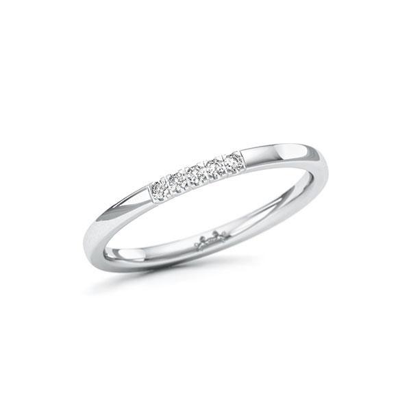 Memoire/Diamantring in Weißgold 585 mit zus. 0,05 ct. Brillant tw, si von Steinberg - Q-11QQHT-W5-1U0J18Z Memoire/Diamantring in Weißgold 585 mit zus. 0,05 ct. Brillant tw, si von Steinberg - Q-11QQHT-W5-1U0J18Z