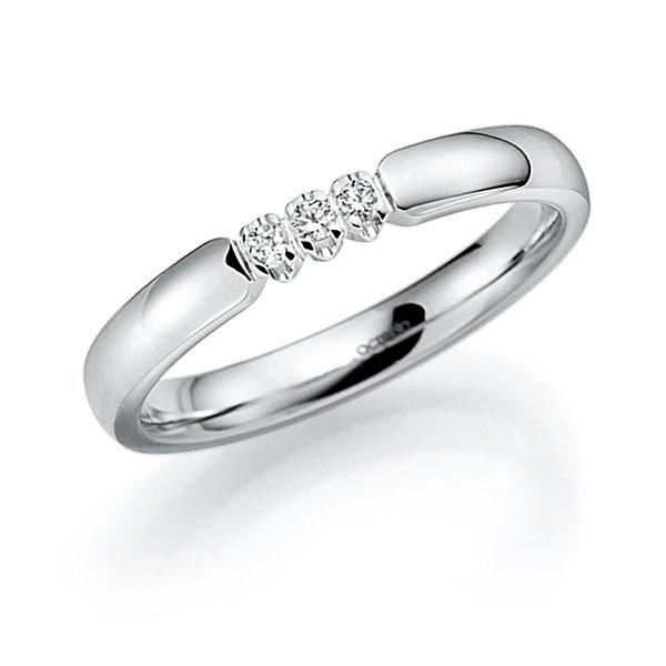 Memoire/Diamantring in Weissgold 585 mit zus. 0,06 ct. Brillant tw, vs von acredo - A-7X1N6-W5-8XCV1Z Memoire/Diamantring in Weissgold 585 mit zus. 0,06 ct. Brillant tw, vs von acredo - A-7X1N6-W5-8XCV1Z