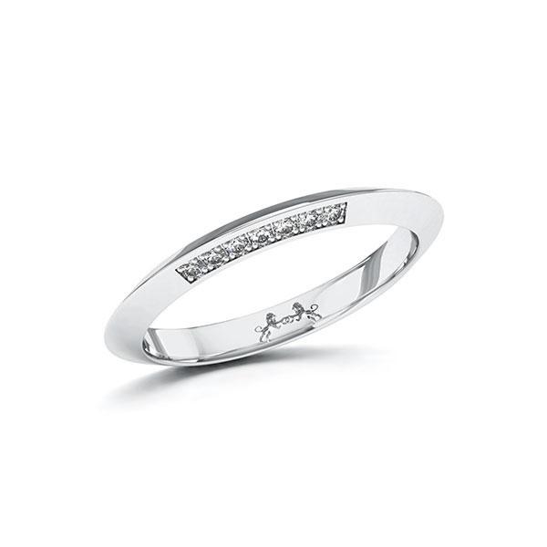 Memoire/Diamantring in Weißgold 585 mit zus. 0,07 ct. Brillant tw, si von Steinberg - Q-ZYB9I-W5-1U0IZ5Z Memoire/Diamantring in Weißgold 585 mit zus. 0,07 ct. Brillant tw, si von Steinberg - Q-ZYB9I-W5-1U0IZ5Z