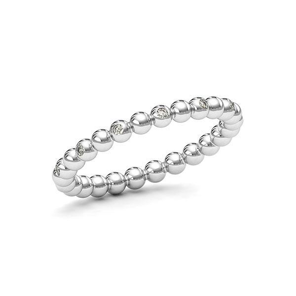 Memoire/Diamantring in Weißgold 585 mit zus. 0,128 ct. tw, si von 123gold - E-11DYQW-W5-1T2TWXZ Memoire/Diamantring in Weißgold 585 mit zus. 0,128 ct. tw, si von 123gold - E-11DYQW-W5-1T2TWXZ