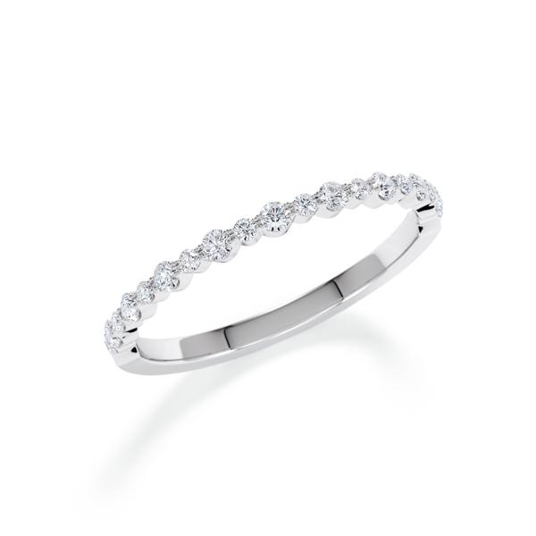 Memoire/Diamantring in Weißgold 585 mit zus. 0,169 ct. tw, si von Steinberg - Q-14KLLX-W5-1YV3Y9Z Memoire/Diamantring in Weißgold 585 mit zus. 0,169 ct. tw, si von Steinberg - Q-14KLLX-W5-1YV3Y9Z