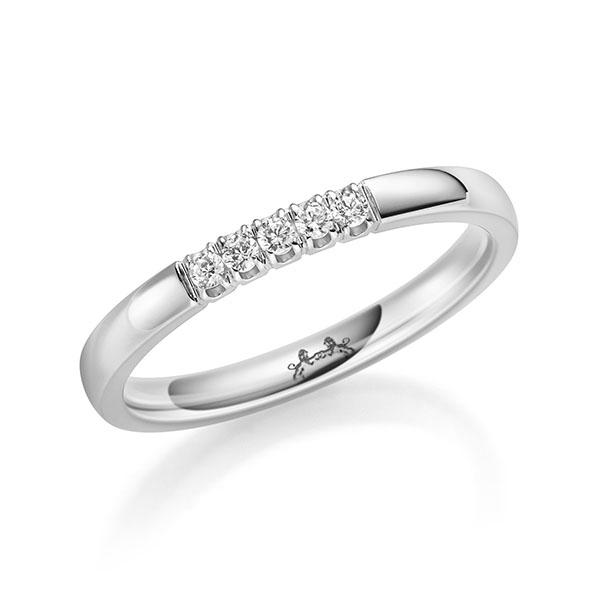 Memoire/Diamantring in Weissgold 585 mit zus. 0,1 ct. Brillant tw, si von Steinberg - Q-11QQPG-W5-1U0J19Z Memoire/Diamantring in Weissgold 585 mit zus. 0,1 ct. Brillant tw, si von Steinberg - Q-11QQPG-W5-1U0J19Z