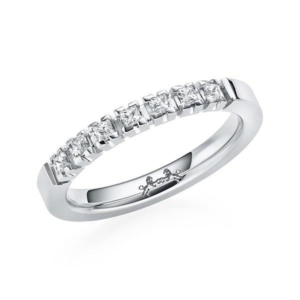Memoire/Diamantring in Weißgold 585 mit zus. 0,21 ct. Prinzess-Diamant tw, si von Steinberg - Q-ZYBUK-W5-1R7ELQZ Memoire/Diamantring in Weißgold 585 mit zus. 0,21 ct. Prinzess-Diamant tw, si von Steinberg - Q-ZYBUK-W5-1R7ELQZ