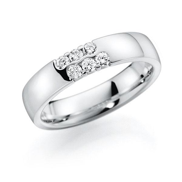 Memoire/Diamantring in Weißgold 585 mit zus. 0,24 ct. Brillant tw, vs von acredo - A-7I33R-W5-2LHG3Z Memoire/Diamantring in Weißgold 585 mit zus. 0,24 ct. Brillant tw, vs von acredo - A-7I33R-W5-2LHG3Z