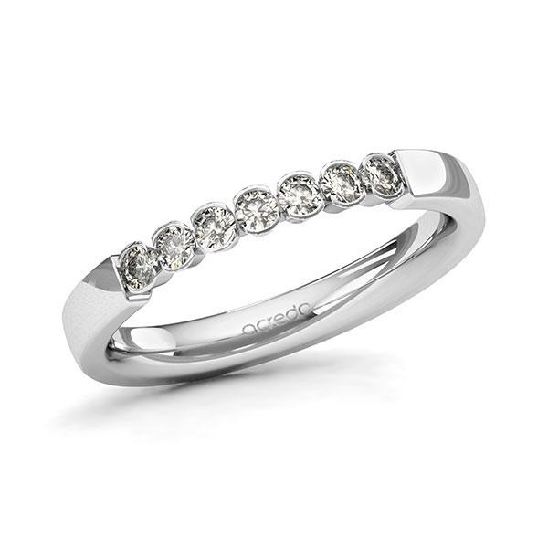 Memoire/Diamantring in Weißgold 585 mit zus. 0,28 ct. Brillant tw, si von acredo - A-11MR6Z-W5-9QZ96Z Memoire/Diamantring in Weißgold 585 mit zus. 0,28 ct. Brillant tw, si von acredo - A-11MR6Z-W5-9QZ96Z