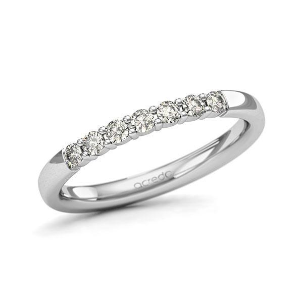Memoire/Diamantring in Weissgold 585 mit zus. 0,28 ct. Brillant tw, si von acredo - A-11QEKC-W5-9QZ96Z Memoire/Diamantring in Weissgold 585 mit zus. 0,28 ct. Brillant tw, si von acredo - A-11QEKC-W5-9QZ96Z