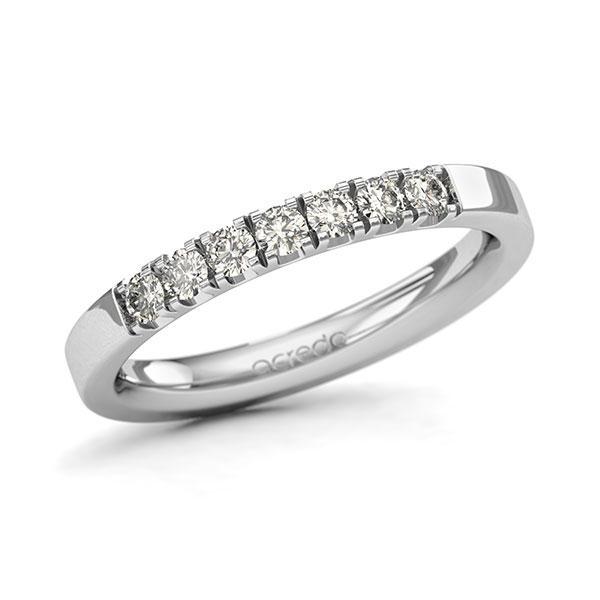 Memoire/Diamantring in Weissgold 585 mit zus. 0,35 ct. Brillant tw, si von acredo - A-11QGDP-W5-8ZGIBZ Memoire/Diamantring in Weissgold 585 mit zus. 0,35 ct. Brillant tw, si von acredo - A-11QGDP-W5-8ZGIBZ