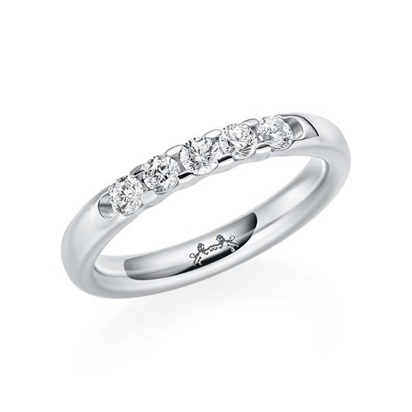 Memoire/Diamantring in Weißgold 585 mit zus. 0,35 ct. Brillant tw, si von Steinberg - Q-11P23Z-W5-1U0KX6Z Memoire/Diamantring in Weißgold 585 mit zus. 0,35 ct. Brillant tw, si von Steinberg - Q-11P23Z-W5-1U0KX6Z