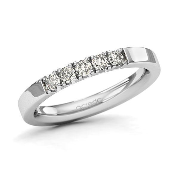 Memoire/Diamantring in Weißgold 585 mit zus. 0,3 ct. Brillant tw, si von acredo - A-127SR0-W5-2LHH0Z Memoire/Diamantring in Weißgold 585 mit zus. 0,3 ct. Brillant tw, si von acredo - A-127SR0-W5-2LHH0Z