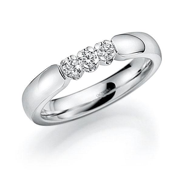 Memoire/Diamantring in Weissgold 585 mit zus. 0,3 ct. Brillant tw, vs von acredo - A-7X1PB-W5-914LGZ Memoire/Diamantring in Weissgold 585 mit zus. 0,3 ct. Brillant tw, vs von acredo - A-7X1PB-W5-914LGZ
