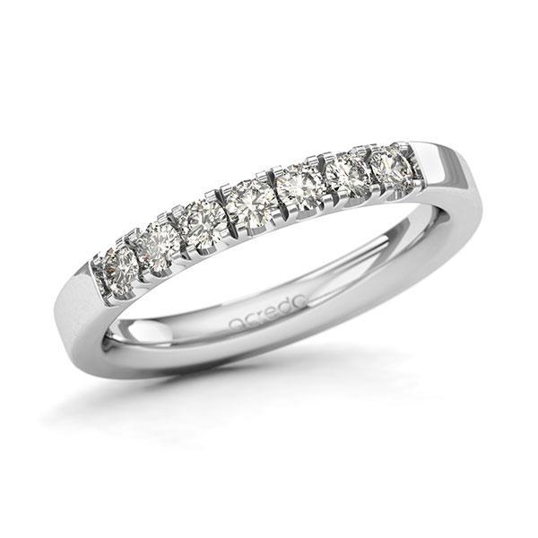 Memoire/Diamantring in Weissgold 585 mit zus. 0,42 ct. Brillant tw, si von acredo - A-127T7D-W5-3H98KZ Memoire/Diamantring in Weissgold 585 mit zus. 0,42 ct. Brillant tw, si von acredo - A-127T7D-W5-3H98KZ