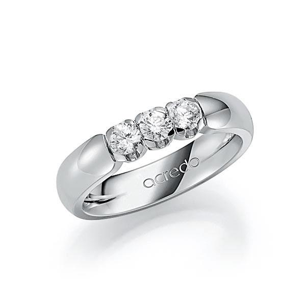 Memoire/Diamantring in Weißgold 585 mit zus. 0,45 ct. Brillant tw, vs von acredo - A-SG8BB-W5-1BYY3GZ Memoire/Diamantring in Weißgold 585 mit zus. 0,45 ct. Brillant tw, vs von acredo - A-SG8BB-W5-1BYY3GZ