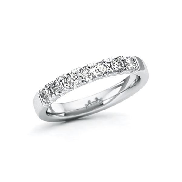 Memoire/Diamantring in Weißgold 585 mit zus. 0,49 ct. Brillant tw, si von Steinberg - Q-11QR2L-W5-1U0J24Z Memoire/Diamantring in Weißgold 585 mit zus. 0,49 ct. Brillant tw, si von Steinberg - Q-11QR2L-W5-1U0J24Z