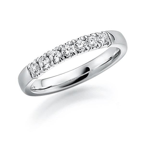 Memoire/Diamantring in Weißgold 585 mit zus. 0,49 ct. Brillant tw, vs von acredo - A-7IMKR-W5-2LGLPZ Memoire/Diamantring in Weißgold 585 mit zus. 0,49 ct. Brillant tw, vs von acredo - A-7IMKR-W5-2LGLPZ